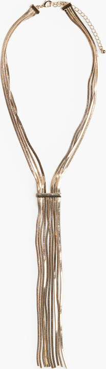 H & M & - Naszyjnik z łańcuszka typu żmijka - Złoty