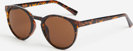 H & M & - Okrągłe okulary przeciwsłoneczne - Brązowy