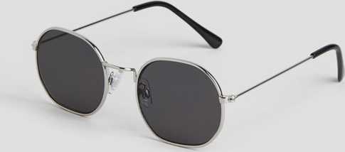 H & M & - Okrągłe okulary przeciwsłoneczne - Czarny