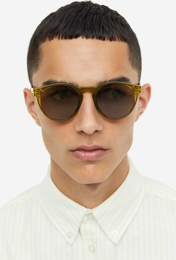 H & M & - Okrągłe okulary przeciwsłoneczne - Pomarańczowy