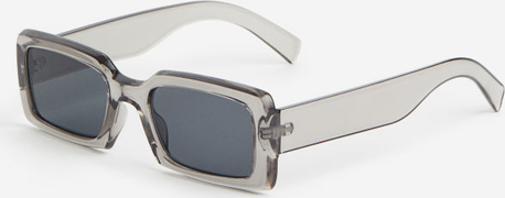 H & M & - Prostokątne okulary przeciwsłoneczne - Szary