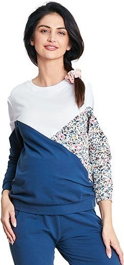 Happymum Multikolorowa bluza ciążowa Meadow