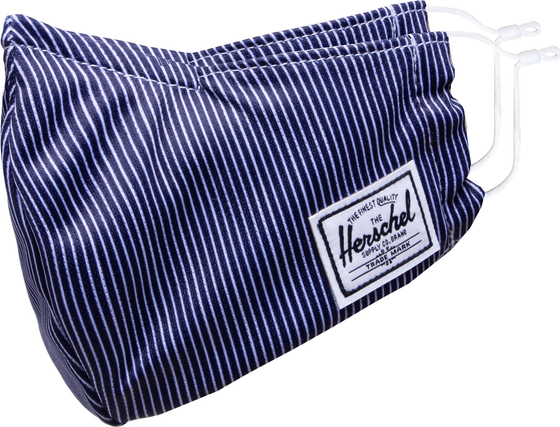 Herschel Supply Co. Maseczka materiałowa HERSCHEL - Classic Fitted Face Mask 10974-04927 Peacoat Engineered Stripe