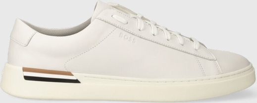 Hugo Boss BOSS sneakersy skórzane Clint kolor biały 50502885