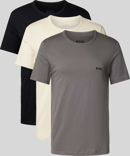 Hugo Boss T-shirt z okrągłym dekoltem w zestawie 3 szt. model ‘Classic’
