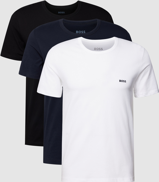 Hugo Boss T-shirt z wyhaftowanym logo,w zestawie 3 szt.,model ‘Classic’