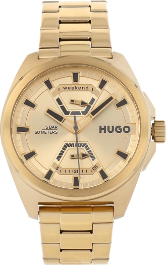 Hugo Boss Zegarek Hugo Expose 1530243 Gold/Gold