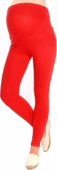 Inne Komfortowe legginsy ciążowe 3085 czerwony