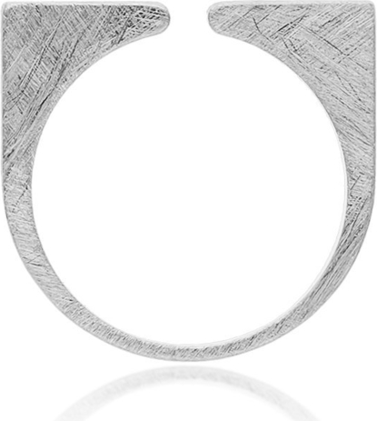 Irbis.style Srebrny minimalistyczny otwarty pierścionek