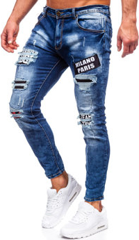 Jeansy Denley z jeansu w młodzieżowym stylu