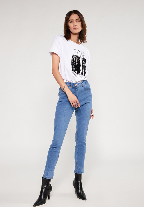 Jeansy Monnari w stylu casual z jeansu