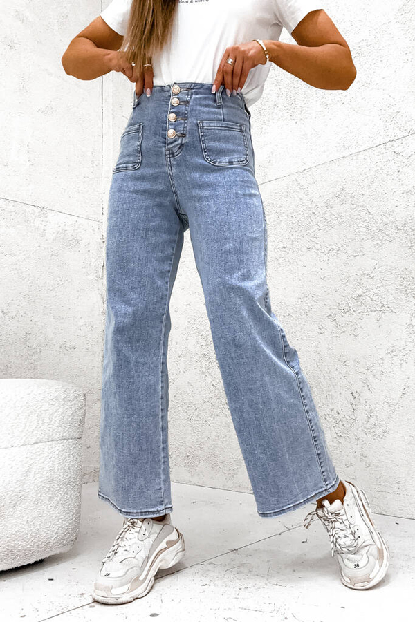 Jeansy Olika z jeansu w stylu casual
