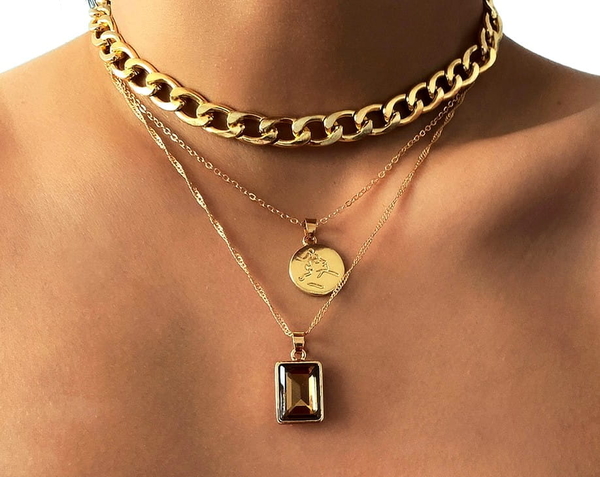 Jewelry & Watches Damski modny Naszyjnik multi choker łańcuch