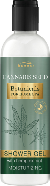Joanna, Botanicals For Home Spa, kremowy żel pod prysznic z ekstraktem z konopi, 240 ml