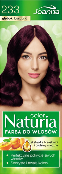 Joanna Naturia Color Farba Do Włosów 233 Głęboki Burgund