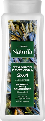 Joanna NATURIA Szampon 2w1 do wszystkich rodz. włosów z algami morskimi 500ml