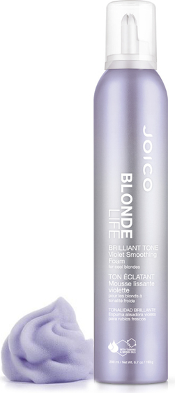 Joico Blonde Life Foam | Pianka do stylizacji chroniąca chłodny odcień włosów blond 200ml