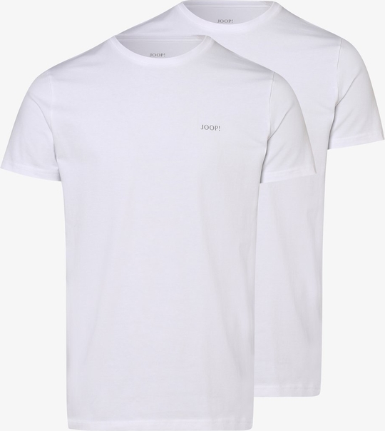 Joop! Joop T-shirty pakowane po 2 szt. Mężczyźni Bawełna biały jednolity