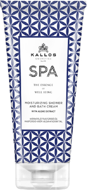Kallos, Spa Moisturizing Shower And Bath Cream, żel i płyn do kąpieli z algami, 200 ml