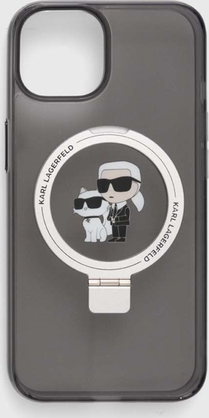 Karl Lagerfeld etui na telefon iPhone 14 / 15 / 13 6.1&amp;quot; kolor czarny