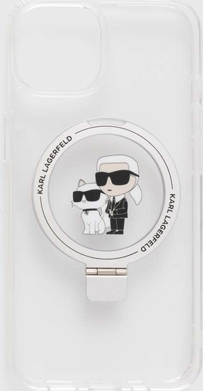 Karl Lagerfeld etui na telefon iPhone 14 / 15 / 13 6.1&amp;quot; kolor transparentny