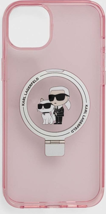 Karl Lagerfeld etui na telefon iPhone 15 Plus / 14 Plus 6.7&amp;apos;&amp;apos; kolor różowy