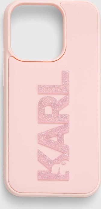 Karl Lagerfeld etui na telefon iPhone 15 Pro 6.1&amp;quot; kolor różowy