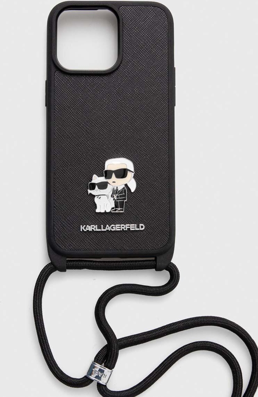 Karl Lagerfeld etui na telefon iPhone 15 Pro Max 6.7&amp;quot; kolor czarny