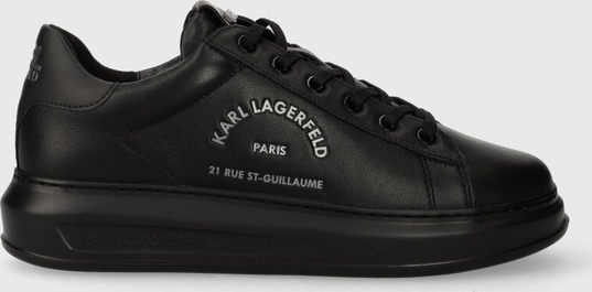 Karl Lagerfeld sneakersy skórzane KAPRI MENS kolor czarny KL52538