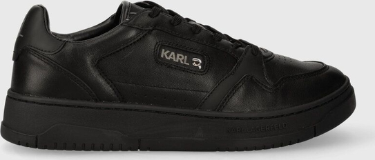 Karl Lagerfeld sneakersy skórzane KREW KL kolor czarny KL53020