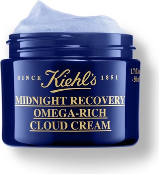 Kiehl`s Midnight Recovery Omega Rich Cloud Cream - Krem do twarzy na noc z dodatkiem kwasów Omega