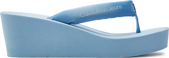 Klapki Calvin Klein z płaską podeszwą w stylu casual