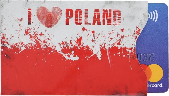 Koruma Etui antykradzieżowe na karty zbliżeniowe (I love Poland)