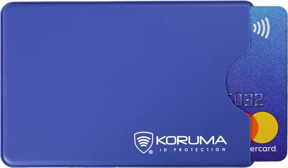 Koruma Plastikowe etui antykradzieżowe RFID (niebieski)