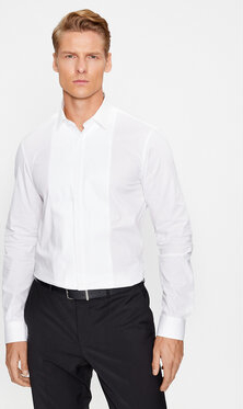 Koszula Calvin Klein z długim rękawem z klasycznym kołnierzykiem