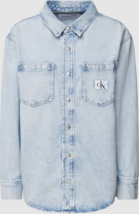 Koszula Calvin Klein z jeansu w stylu casual