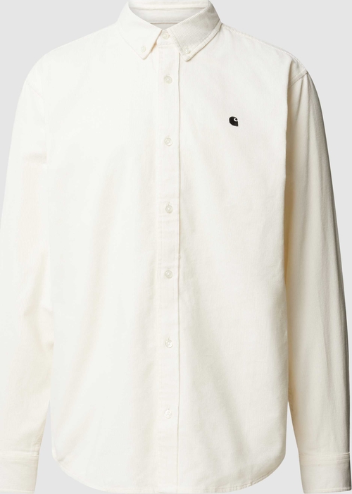 Koszula Carhartt WIP z długim rękawem z kołnierzykiem button down ze sztruksu