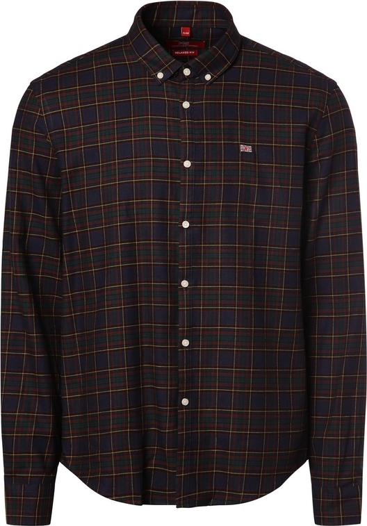 Koszula Finshley & Harding w stylu casual z kołnierzykiem button down z bawełny