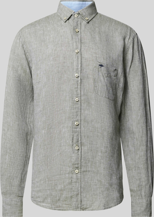 Koszula Fynch Hatton z długim rękawem z kołnierzykiem button down