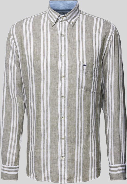 Koszula Fynch Hatton z długim rękawem z kołnierzykiem button down w stylu casual