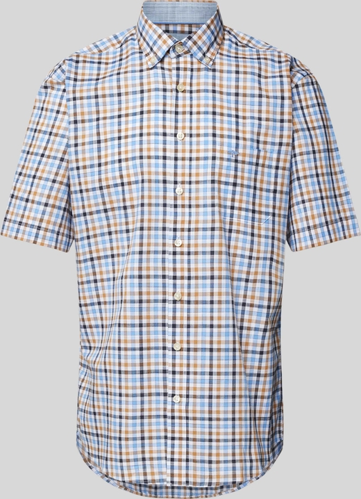 Koszula Fynch Hatton z kołnierzykiem button down z bawełny w stylu casual