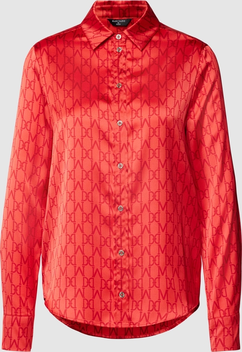 Koszula Guess by Marciano w stylu casual z długim rękawem z dekoltem w kształcie litery v