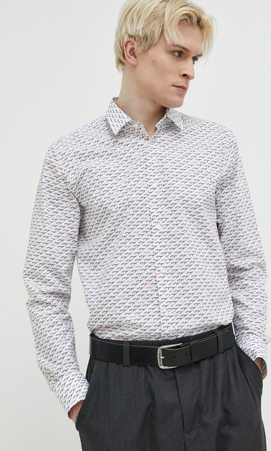 Koszula Hugo Boss z bawełny w młodzieżowym stylu