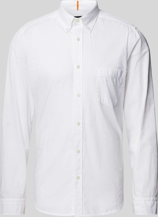 Koszula Hugo Boss z bawełny w stylu casual z kołnierzykiem button down