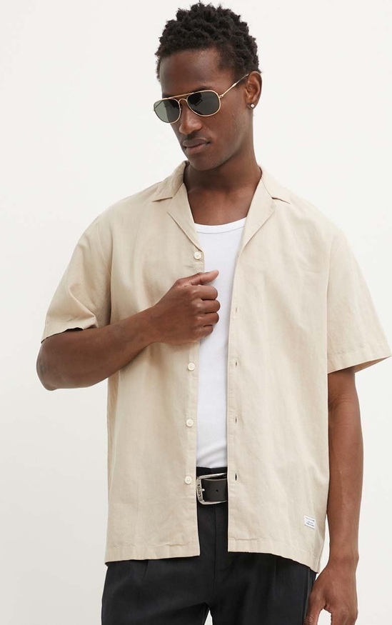 Koszula Marc O'Polo z krótkim rękawem z bawełny w stylu casual