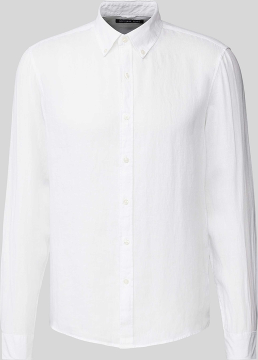 Koszula Michael Kors z kołnierzykiem button down w stylu casual z lnu