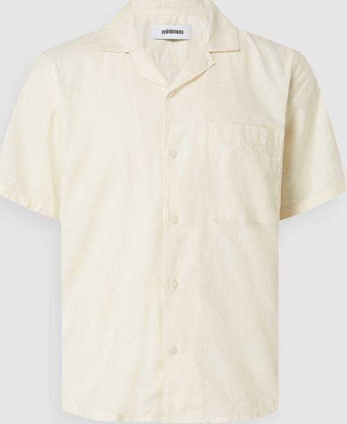 Koszula Minimum z krótkim rękawem z bawełny w stylu casual