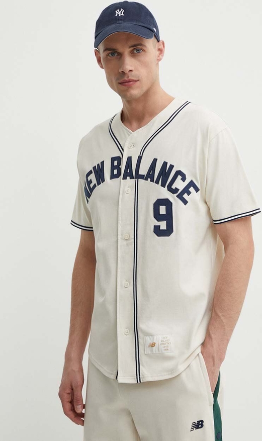 Koszula New Balance z bawełny w sportowym stylu