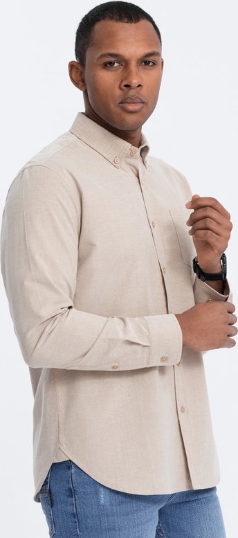 Koszula Ombre z klasycznym kołnierzykiem z tkaniny w stylu casual