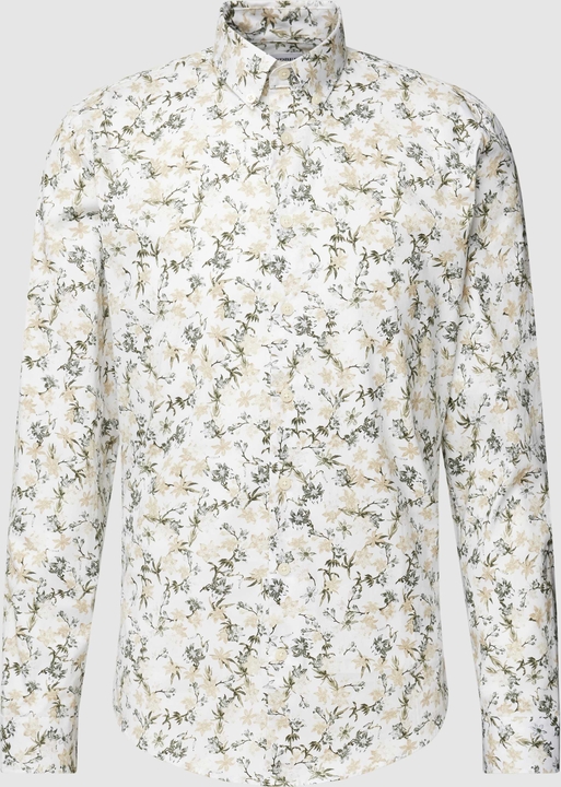 Koszula Peek&Cloppenburg z bawełny w stylu casual z klasycznym kołnierzykiem
